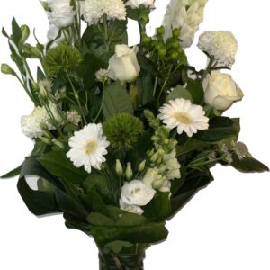 Rouwboeket Wit Mix